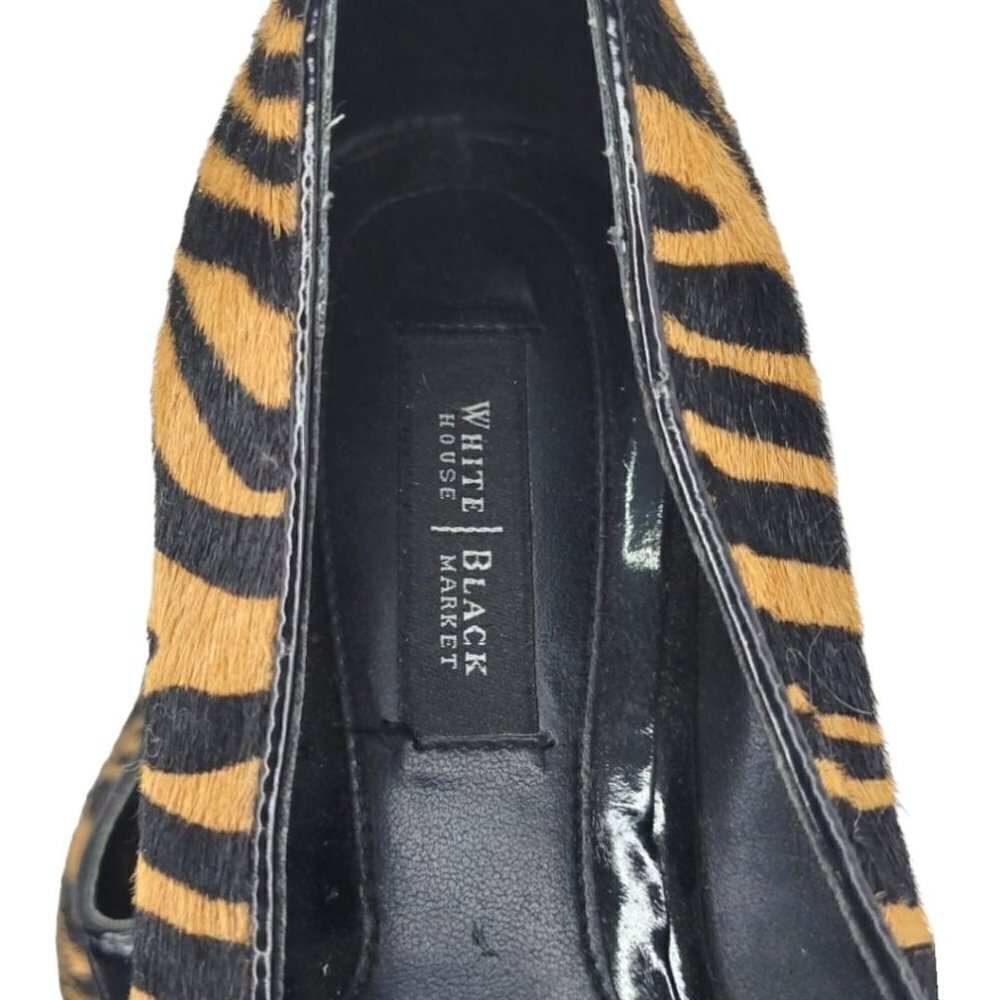 WHBM Barcelona Cowhide Tiger Print Ballet Flats 7.5 - Picture 9 of 9